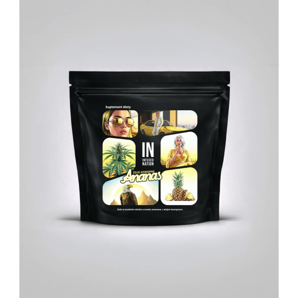Żelki Konopne INFUSED NATION - Ananas 140g