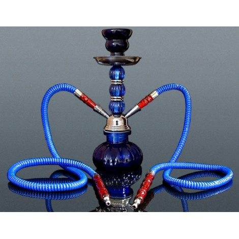 Shisha Shafir 2 Węże - 29cm Niebieska